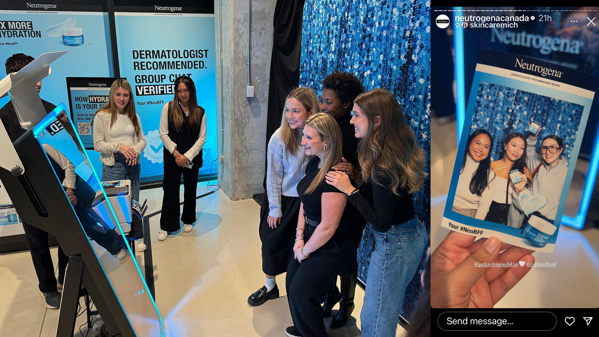 rent photo booth toronto glam package with ring light and beauty filter preview