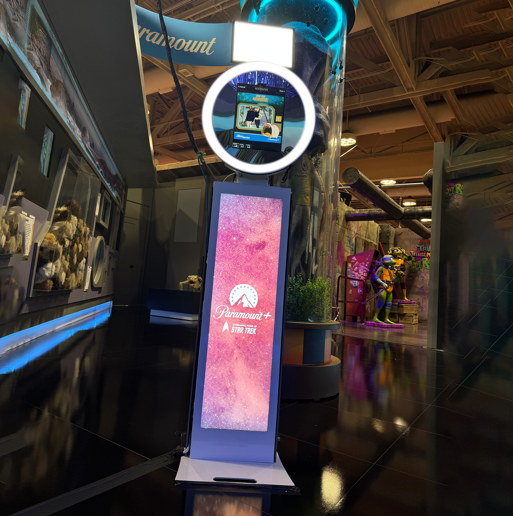 360 digital photo booth rental with branded digital display