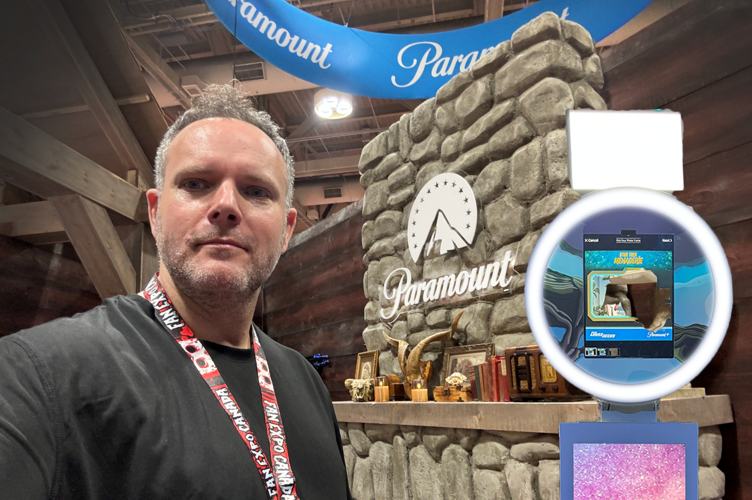 AI photo booth at a Paramount brand activation event